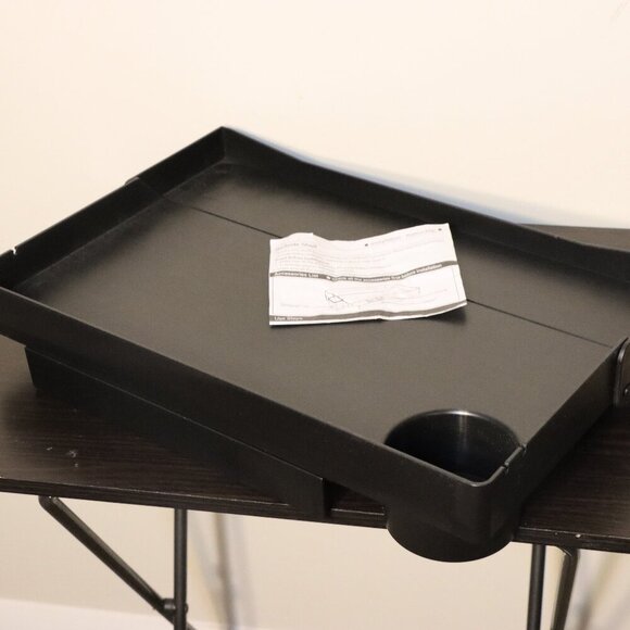 Bedside Shelf black, adjustable bolts for mounting on bed frame - Picture 2 of 5